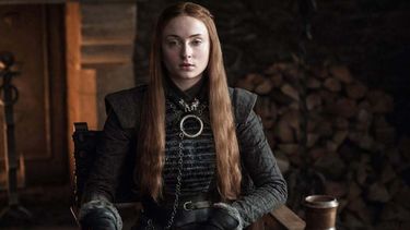La actriz Sophie Turner durante una escena de la serie Game of Thrones.&nbsp;