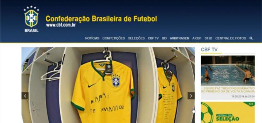 La federación dijo que se han implementado medidas adicionales para evitar ataques cibernéticos en su portal  ( Foto: Captura de pantalla del Sitio web de CBF)