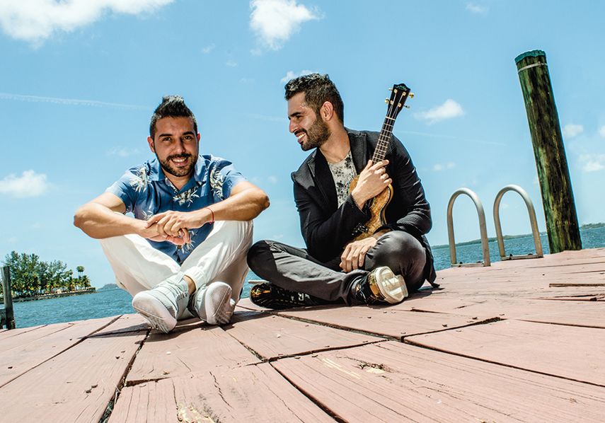 Juan David Gálvez y Luis Fernando “Lucho” Torres conforman las voces de la agrupación musical Alkilados. (JJ BLANCO H). 