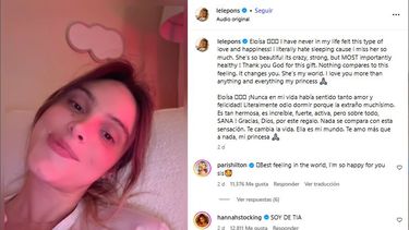 La influencer venezolana, Lele Pons, dio a luz en julio de 2025.