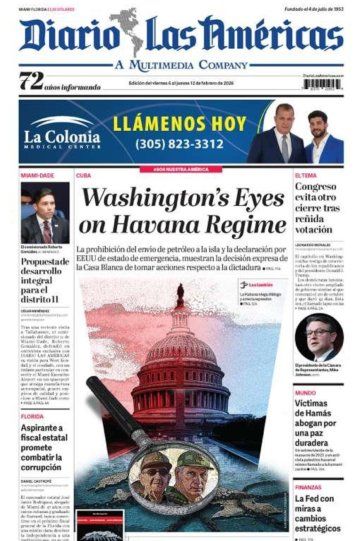 Edición semanal del viernes 6 al jueves 12 de febrero de 2026 Edición semanal del viernes 6 al jueves 12 de febrero de 2026