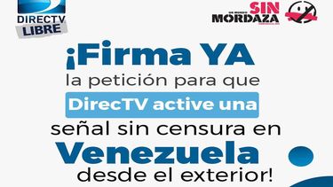La campa&ntilde;a organizada por la ONG&nbsp;Un Mundo Sin Mordaza&nbsp;pide&nbsp;a la empresa estadounidense AT&T la activaci&oacute;n de una se&ntilde;al de&nbsp;DirecTV&nbsp;desde el exterior para&nbsp;Venezuela.
