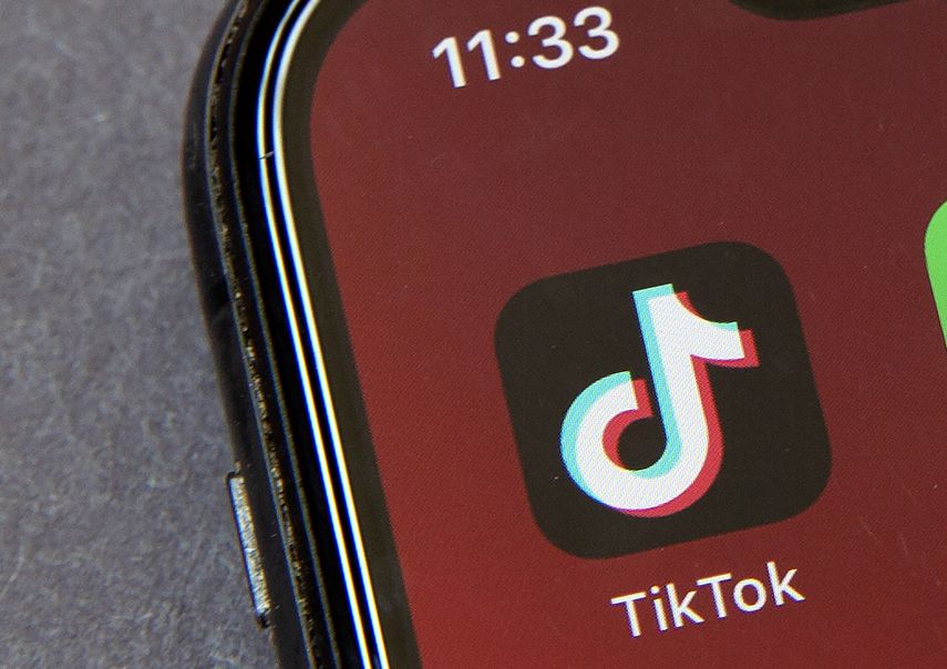 Esta foto del 7 de agosto del 2020, el logo de TikTok es visto en la pantalla de un celular en Beijing.&nbsp;