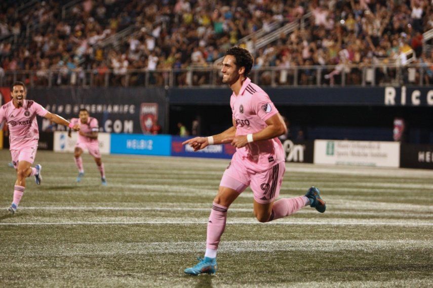 El ecuatoriano Leonardo Campana brilló con el Inter Miami contra el Miami FC, el 2022.