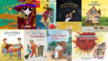 Collage con portadas de algunos de los títulos ganadores del Premio de Literatura Infantil y Juvenil Campoy-Ada 2020.