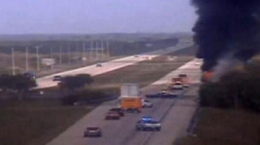 El incidente ocurrió en la I-75 vía norte a la altura del marcador de la milla 41&nbsp; en el condado de Broward