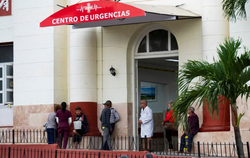 La entrada de urgencias del hospital Calixto García de La Habana el 2 de febrero de 2024.&nbsp;