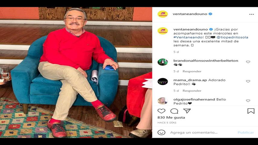 El presentador mexicano Pedro Sola.&nbsp;