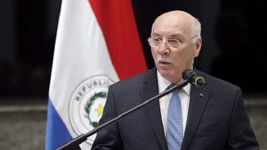 El canciller paraguayo, Eladio Loizaga. (TWITTER/@contrapunto)