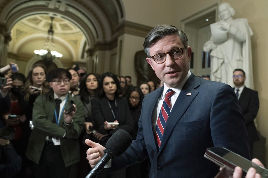 El presidente de la Cámara de Representantes de Estados Unidos, el republicano Mike Johnson.