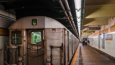 Vista parcial del metro de la ciudad de Nueva York.