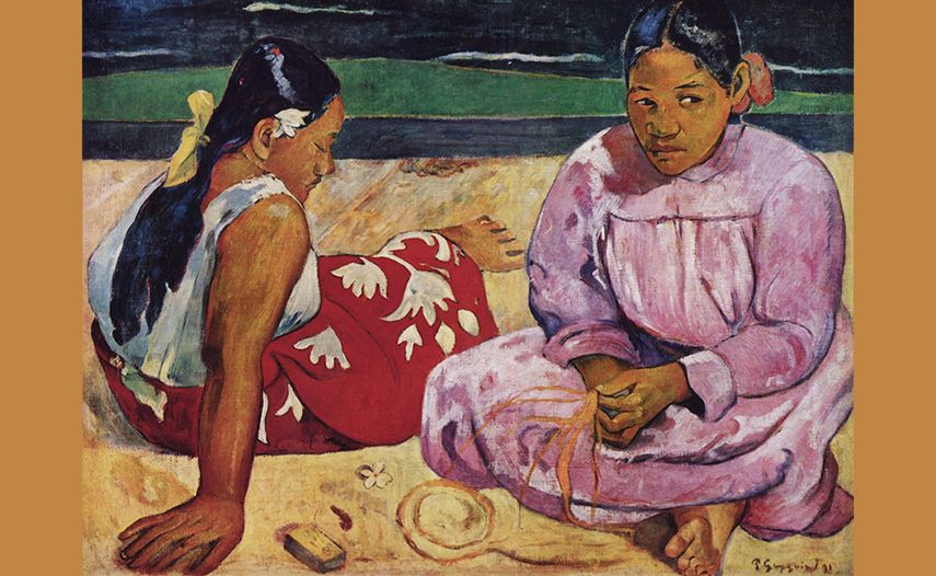 Femmes de Tahiti, o mujeres de Tahití, 1891. (CORTESÍA)