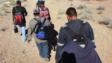 Largas caminatas por el desierto de Arizona enfrentan los migrantes que intentan llegar desde Centroamérica a EEUU.