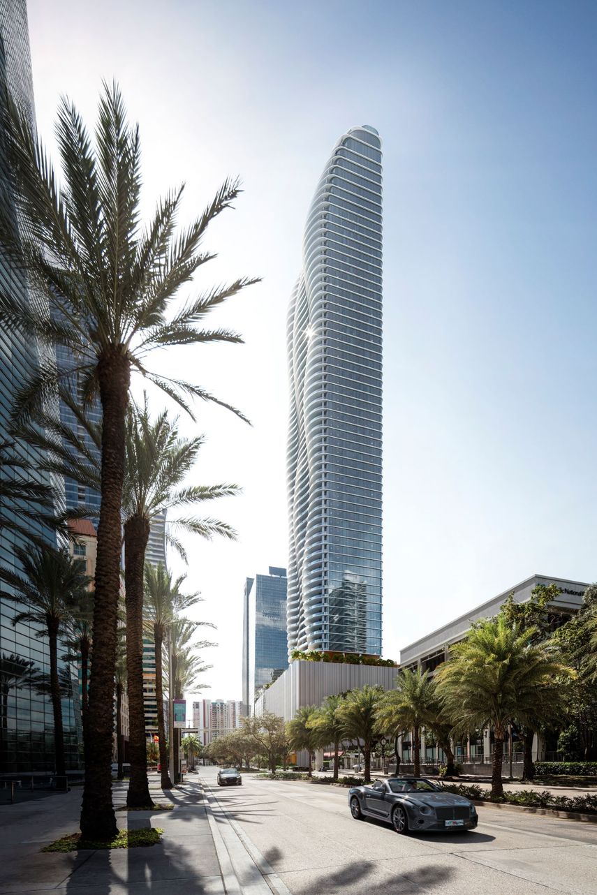 Diseño computarizado de la impresionante torre The Residences.
