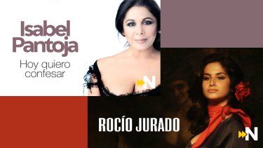 Isabel Pantoja y Rocío Jurado en Nuestra.TV.&nbsp;