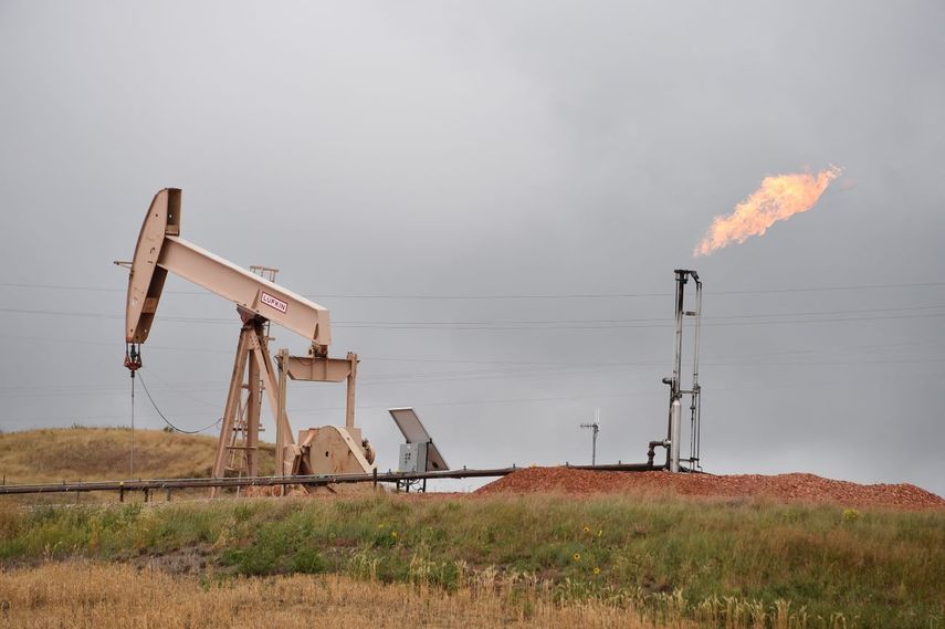 Un pozo para la extracción de petróleo.