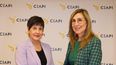 (De izq. a dcha.) Isabel Álvarez y Núria Vilanova, del CEAPI, en la presentación del estudio España, el trampolín de las empresas latinoamericanas en el mundo