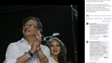 Captura de imagen del post difundido en facebook por el político Gustavo Petro.