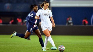 Claudia&nbsp;Zornoza anotó por el Real Madrid ante el PSG, pero no fue suficiente
