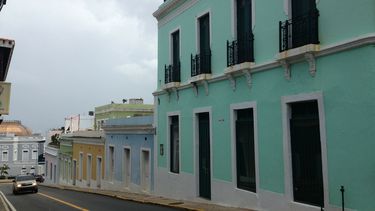 Vista de un barrio en Puerto Rico.