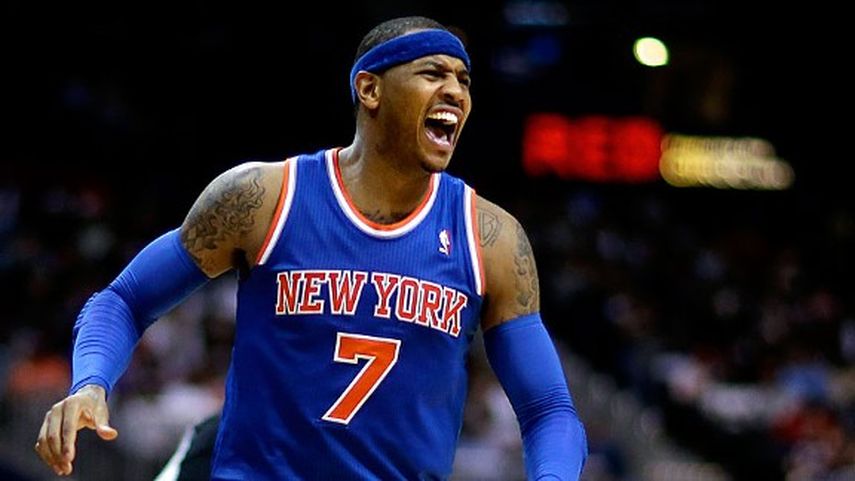 Carmelo Anthony anidó 24 tantos para llevar a los Knicks a la victoria. (AP)
