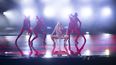 En esta foto del 12 de mayo de 2021, la cantante de Chipre Elena Tsagrinou ensaya su canción El Diablo para el Festival de la Canción de Eurovisión, en el estadio Ahoy en Rotterdam, Holanda.&nbsp;