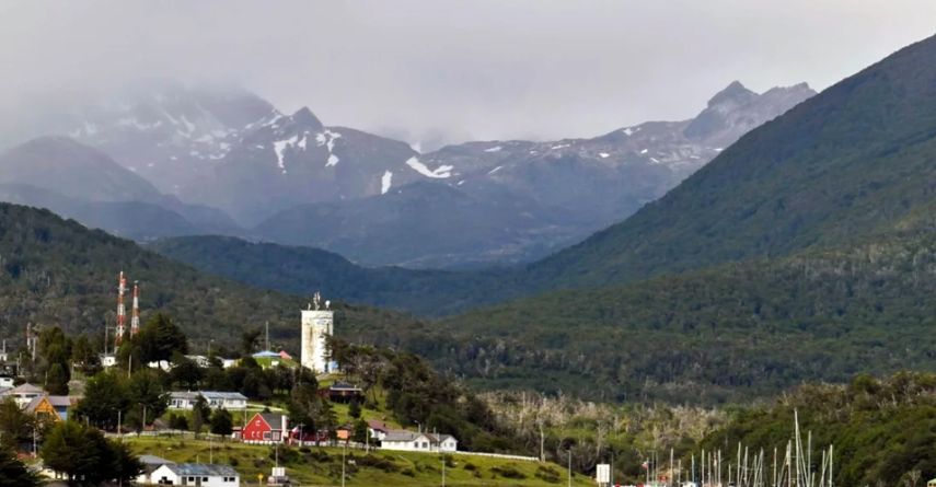 Vista de Puerto Williams en Chile, donde un terremoto ocasionó alertas de tsunami.&nbsp;