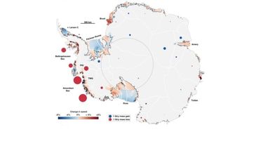 Geophysical Research Letters informa de la primera evidencia cuantificable basada en la f&iacute;sica de que la reducci&oacute;n de barreras de hielo en la Ant&aacute;rtida causa que fluya m&aacute;s hielo del interior al mar.&nbsp;