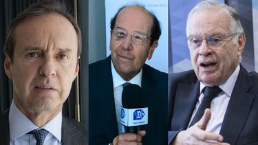 Los expresidentes Jorge Tuto Quiroga, Osvaldo Hurtado y Miguel Ángel Rodríguez.