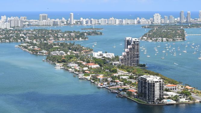 Vistas desde Aria on the Bay.