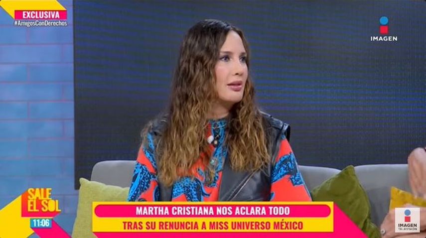 Martha Cristiana durante una entrevista en el programa Sale el Sol.&nbsp;