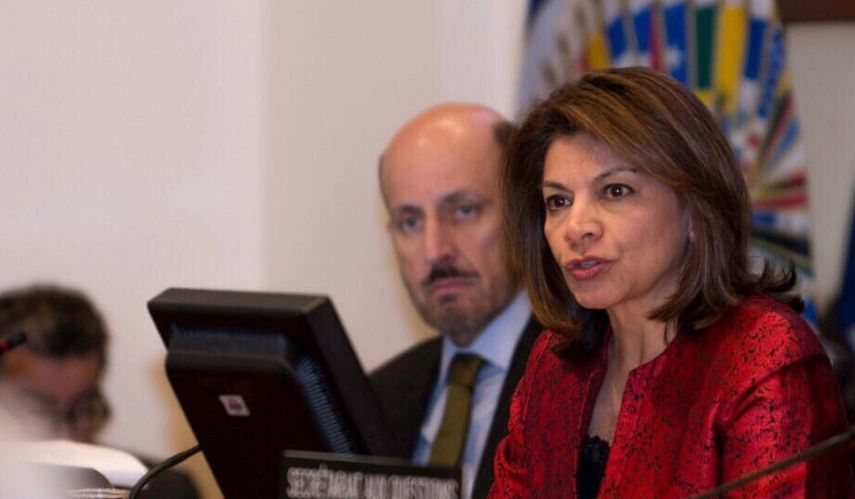 Laura Chinchilla, expresidenta de Costa Rica, durante una sesión de la OEA en diciembre de 2017.