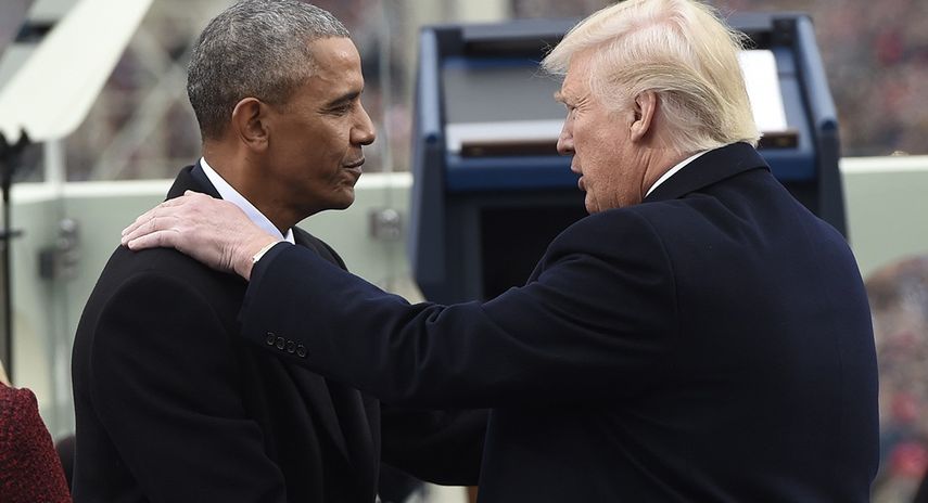 Barack Obama y Donald Trump.