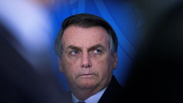 Jair Bolsonaro, presidente de Brasil, es visto durante un acto oficial en Brasilia. 