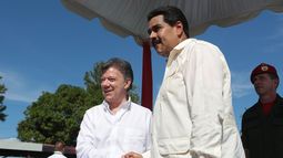 Nicolás Maduro y Juan Manuel Santos.