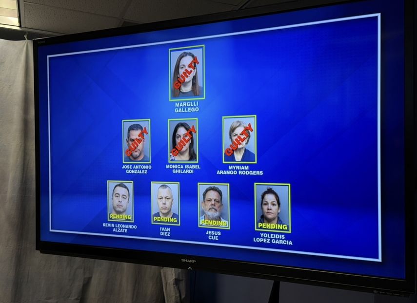 Implicados en el entramado de corrupción.