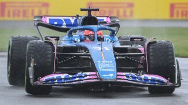 Esteban Ocon al volante de un Alpine en la clasificación del Gran Premio de Canadá, el sábado 17 de junio de 2023, en Montreal.&nbsp;