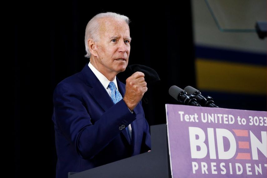 El candidato vicepresidencial dem&oacute;crata Joe Biden, habla el martes, 30 de junio del 2020, en Wilmington, Delaware.&nbsp;