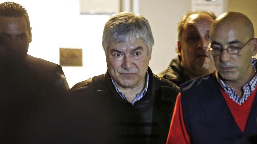 Imagen de archivo de la detención del empresario Lázaro Báez, imputado por delito de corrupción vinculado con la expresidenta argentina Cristina Fernández.