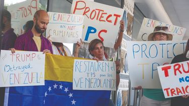 Inmigrantes venezolanos en EEUU piden permanencia del TPS. 