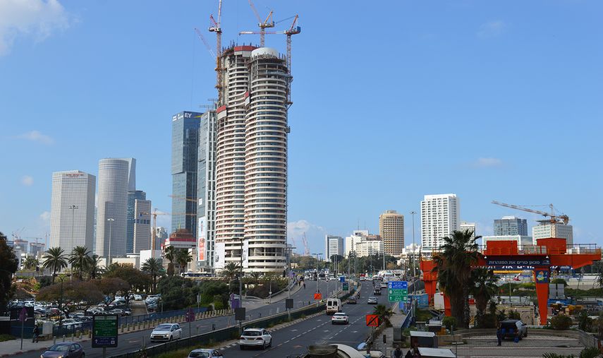Vista parcial de un área de Tel Aviv, en Israel.
