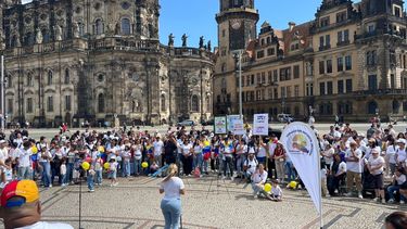 Votantes de Venezuela en Dresden, Alemania.&nbsp;