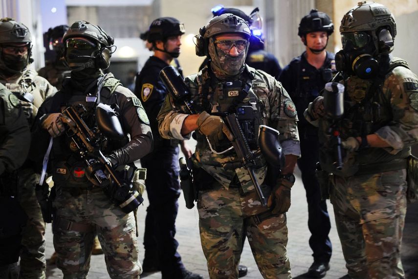 Soldados de la Guardia Nacional.