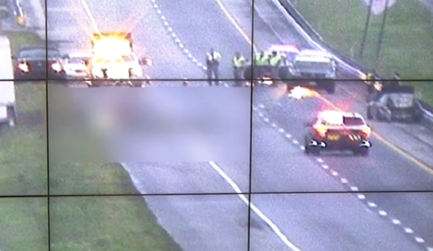 Captura de pantalla del mortal accidente.&nbsp;