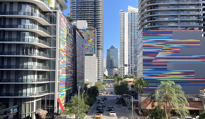 Zona comercial Brickell, Miami.