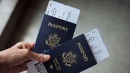 Imagen de pasaportes estadounidenses. Imagen de pasaportes estadounidenses.