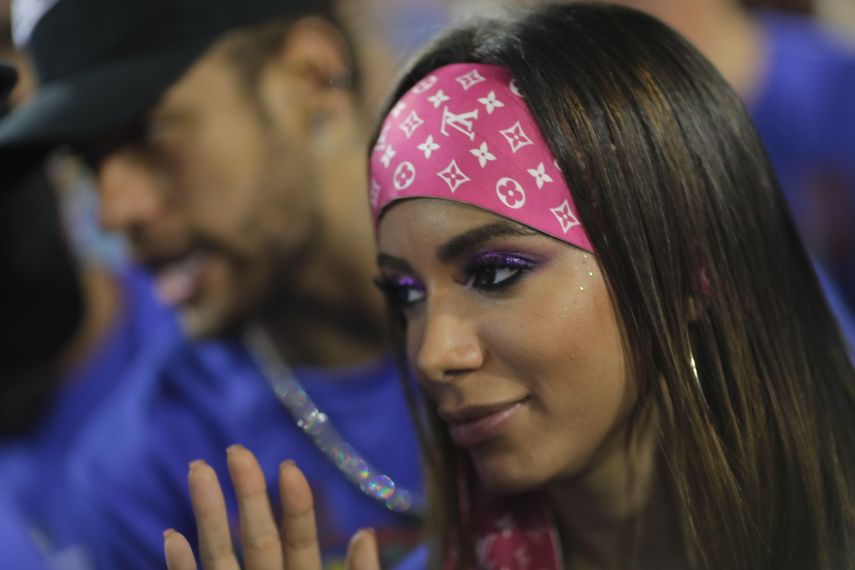 La cantante Anitta en el Carnaval de Río de Janeiro.
