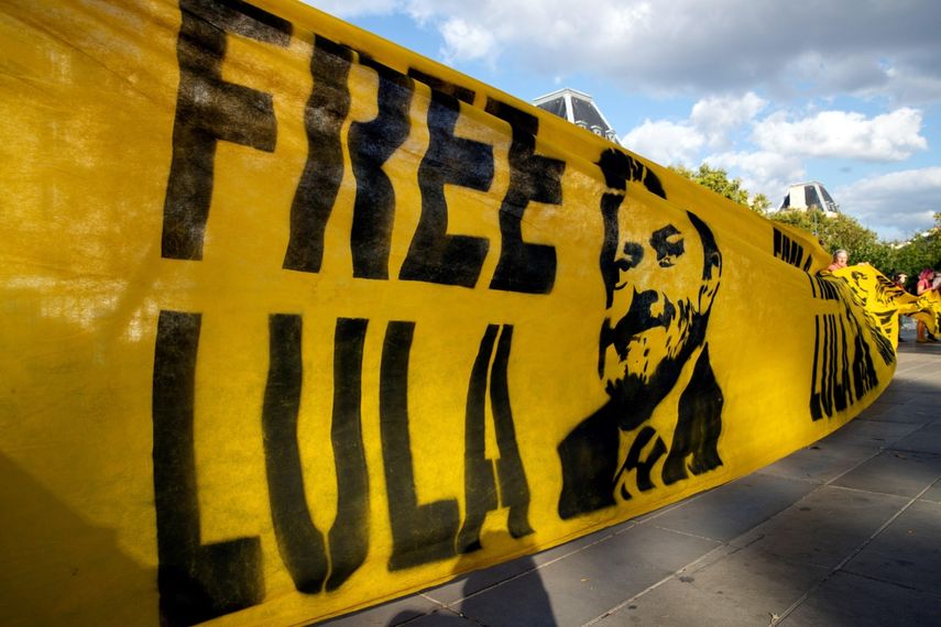 Simpatizantes de Lula piden su candidatura presidencial.&nbsp;