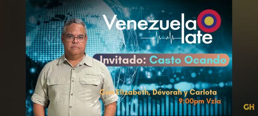 Captura de pantalla -&nbsp; Portada del programa Venezuela Late con Casto Ocando como entrevistado.&nbsp;