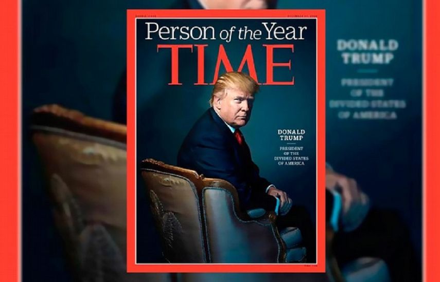 El presidente republicano fue elegido persona del año de Time en diciembre de 2016.